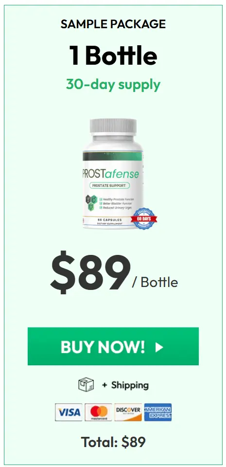 ProstAfense 1 bottle price